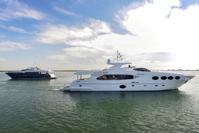 Gulf Craft’s striking MAJESTY 105 yacht makes splash at the 2013 Cannes Boat Show