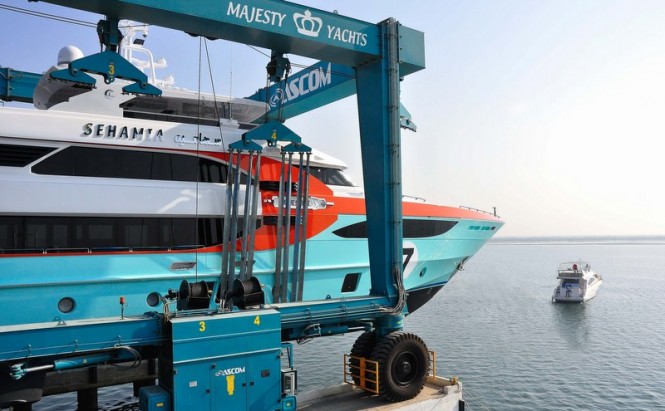 All-new Majesty 135 motor yacht SEHAMIA launched by Gulf Craft