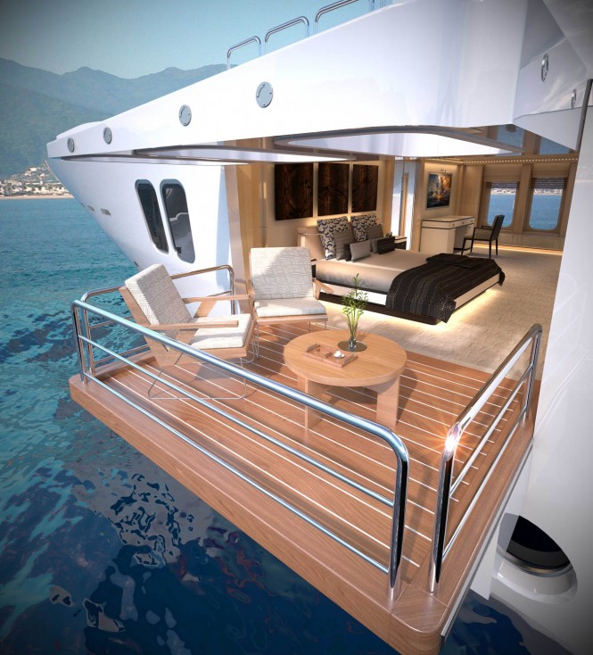 Majesty 155 Yacht - Owner's Balcony Majesty 155 Yacht - Owner's Balcony