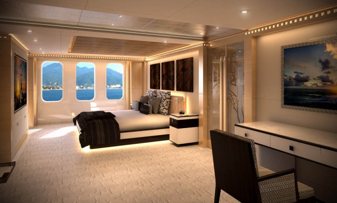 Motor yacht Majesty 155 - Owner's Stateroom Motor yacht Majesty 155 - Owner's Stateroom