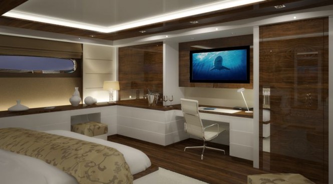 Motor yacht Nassima - Owners stateroom Photo credit VDP Studio Motor yacht Nassima - Owners stateroom Photo credit VDP Studio