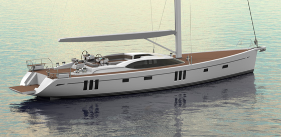New Oyster sailing yacht Oyster 745 with launch in late 2015