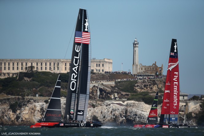 America’s Cup Race 9 won by Oracle Team USA