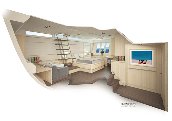 Oyster 115 Yacht Project - Owners Cabin Oyster 115 Yacht Project - Owners Cabin