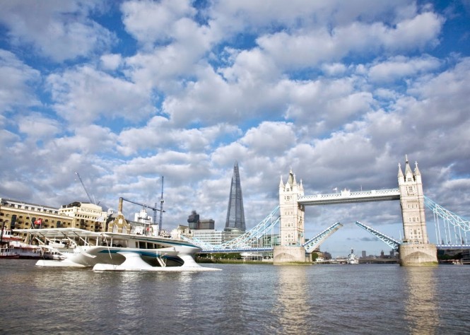PlanetSolar reaches London as the final stage of the “DeepWater” scientific expedition