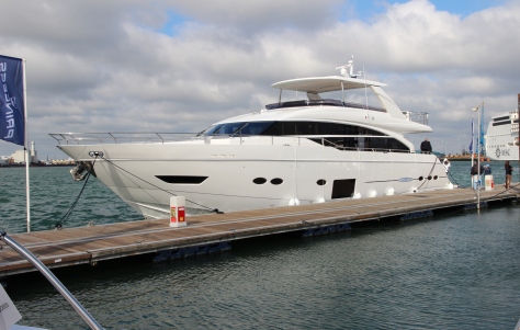 First look at Princess 88 and Princess 43 Yachts on display at PSP Southampton Boat Show