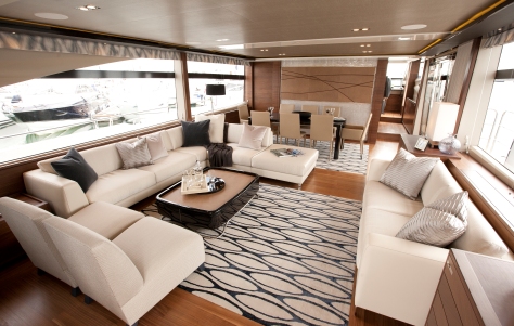Princess 88 superyacht - Saloon Princess 88 superyacht - Saloon