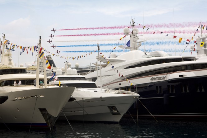 “Meet the Pilots” party at Monaco Yacht Show 2013 sponsored by three prestigious companies