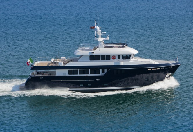 Debut for Sergio Cutolo-designed Darwin 96 Explorer yacht STELLA di MARE at Cannes Boat Show