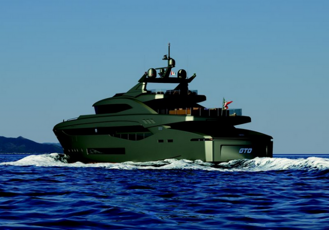 Superyacht M50 GTO - aft view