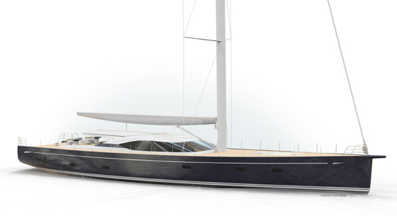 New sailing yacht Oyster 115 project by Oyster Yachts and Humphreys Yacht Design