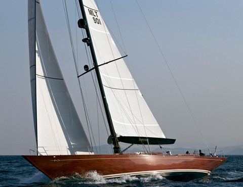 First Tempus 90 sailing yacht TEMPUS FUGIT designed by Humphreys Yacht Design