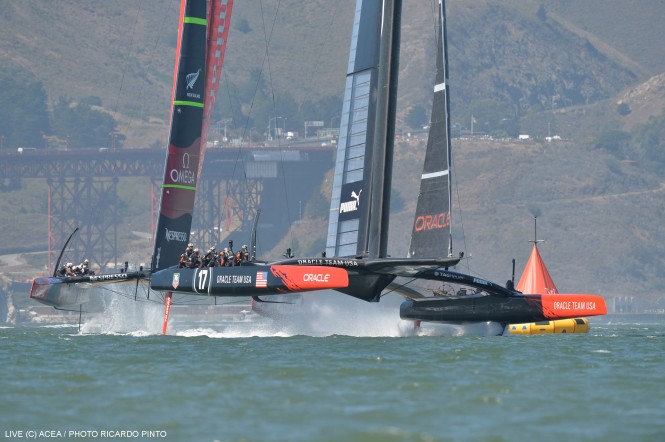 34th America’s Cup: ORACLE TEAM USA captures Race 12 to stay alive