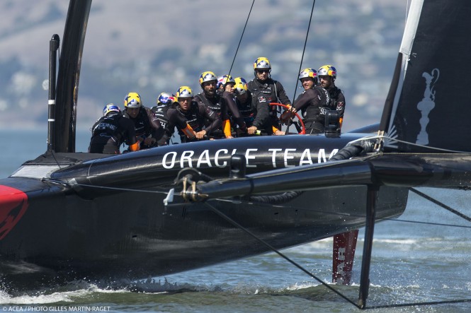 ORACLE TEAM USA needs just three more wins to defend the America’s Cup