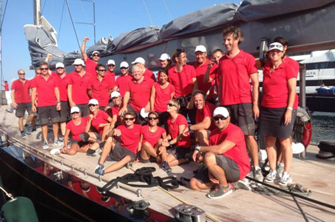 A great success of Holland Jachtbouw Yacht RAINBOW at Maxi Yacht Rolex Cup 2013