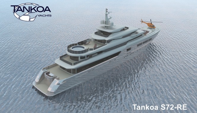 Tankoa superyacht S72 - aft view Tankoa superyacht S72 - aft view