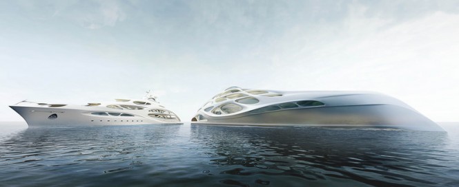 New Superyacht Line ‘Unique Circle Yachts’ designed by Zaha Hadid for Blohm+Voss