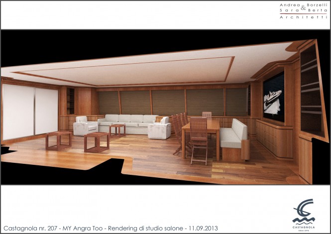 Angra Too superyacht - Saloon Angra Too superyacht - Saloon
