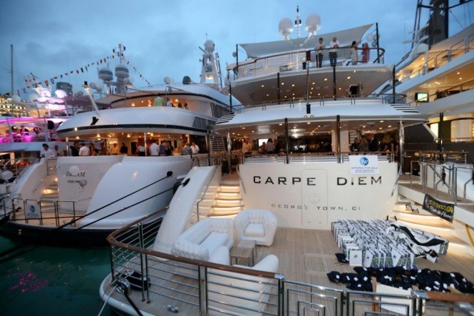 DREAM and CARPE DIEM Yachts - No Finer Setting for an Evening Soiree Marina Port Vell 2013 Press Reception