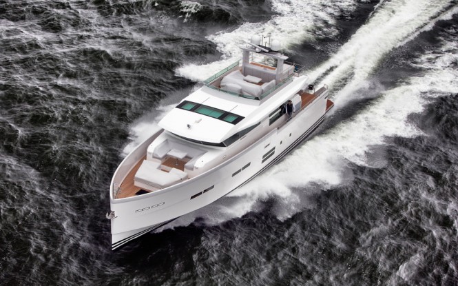 Delta 88 IPS superyacht - upview Delta 88 IPS superyacht - upview