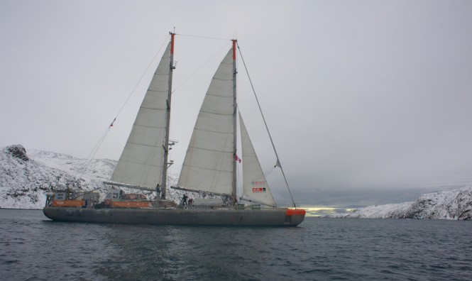 Sailing yacht Tara crosses the Canadian Northwest Passage