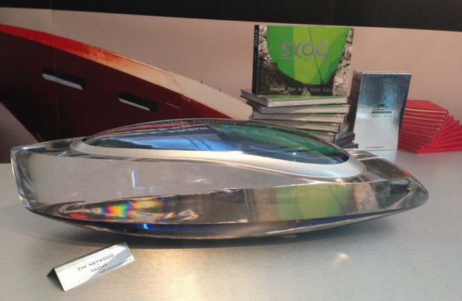 Monaco Yacht Show 2013: Yachting Pages hosts Tim Heywood signing superyacht sculpture