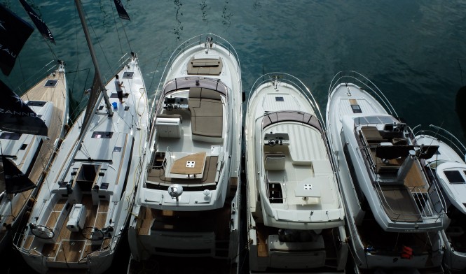 Genoa Boat Show 2013 - Yachts from above Genoa Boat Show 2013 - Yachts from above