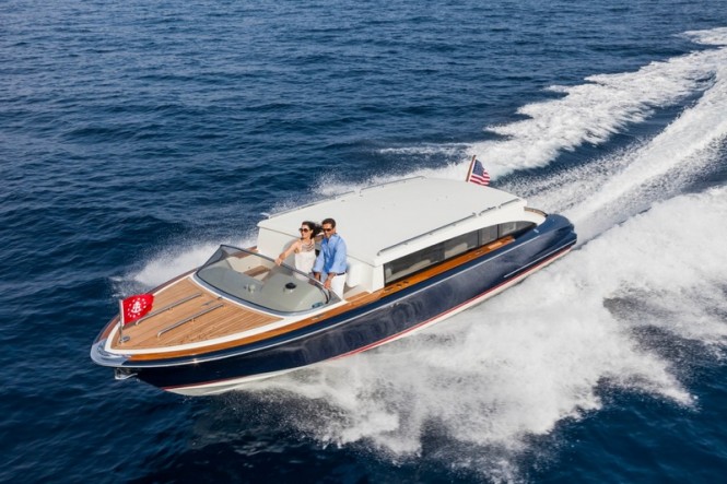 Successful debut of new 10,5m Hull 417-7 custom yacht tender by Hodgdon Yachts at MYS