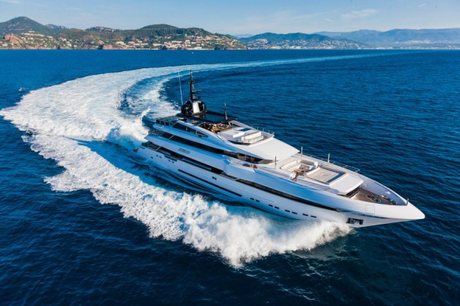 Rossinavi motor yacht PARAM JAMUNA IV displayed at Monaco Yacht Show 2013