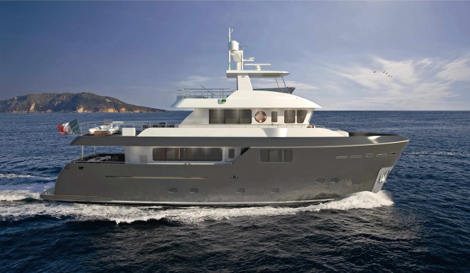 Sale of new motor yacht Darwin Class 107’ announced by Cantiere delle Marche