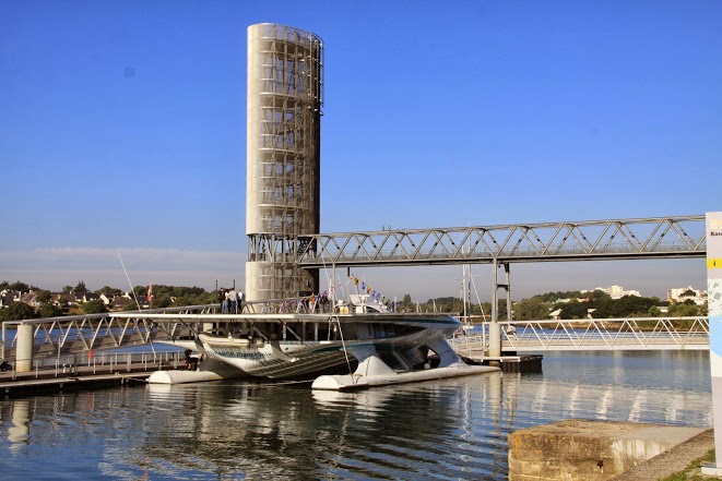 PlanetSolar open to the public at the Cité de la Voile Eric Tabarly in Lorient, France
