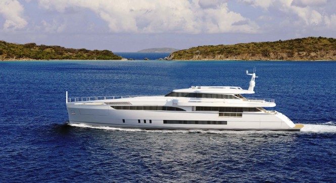 First unit of Wider 150′ Yacht under construction at Wider Yachts