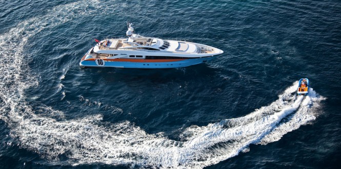 Heesen motor yacht AURELIA equipped with two Seakeeper M21000 gyros