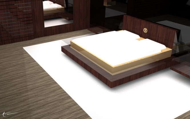 Superyacht Black Swan concept - Cabin Superyacht Black Swan concept - Cabin