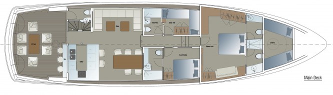 24m Yacht Fisherman Concept - GA - Main Deck 24m Yacht Fisherman Concept - GA - Main Deck