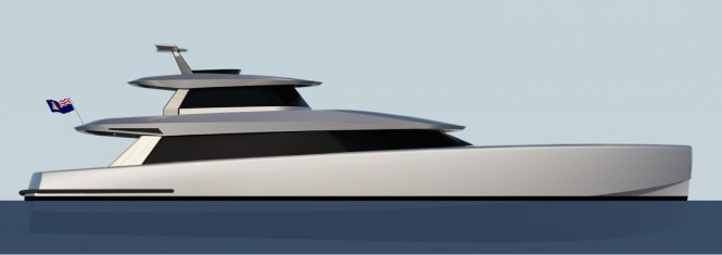 Renderings of 24m Yacht Fisherman Concept by Fifth Ocean Yachts and Brilliant Boats