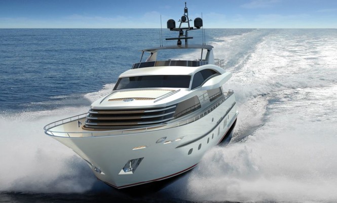 30m superyacht Continental III - front view 30m superyacht Continental III - front view