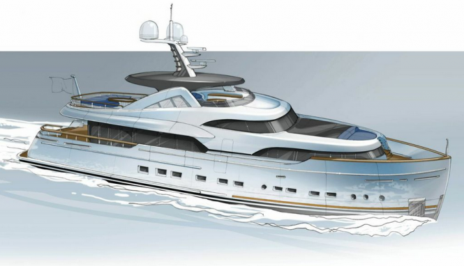 New 34m Mulder Yacht with naval architecture by Van Oossanen NA