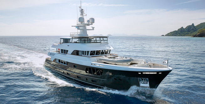 Alloy superyacht CaryAli wins 2013 ISS Design Award