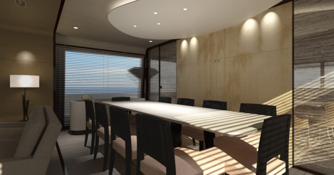 Azimut Grande 95RPH Yacht - Dinette Azimut Grande 95RPH Yacht - Dinette