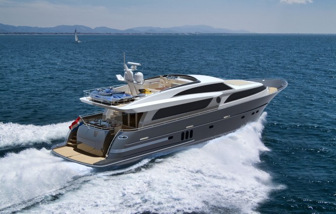 Continental III 26.00 superyacht - aft view Continental III 26.00 superyacht - aft view