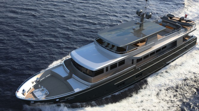 Continental Trawler 36.8m Yacht Concept - upview Continental Trawler 36.8m Yacht Concept - upview