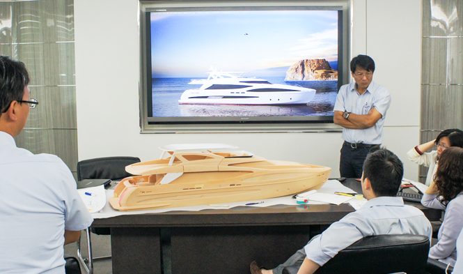 Horizon motor yacht RP102 RPH transitions from design phase into mold stage