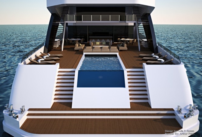 LOFT74 Yacht Concept - aft view LOFT74 Yacht Concept - aft view