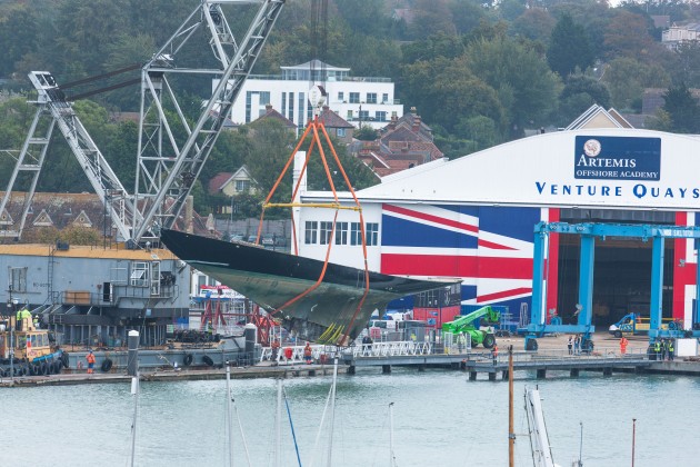 Classic sailing yacht K1 BRITANNIA ready for completion