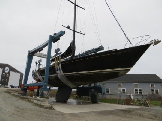 Lyman-Morse working on refit of sailing yacht Bristolian (ex Mari Cha II)