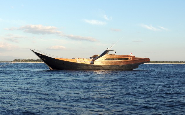Trendy Phinisi Party Yacht DRAGOON 130 designed by Sergio Supino
