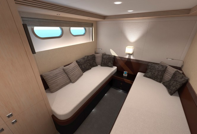 Luxury yacht CIII 26.00 - Twin bedroom Luxury yacht CIII 26.00 - Twin bedroom