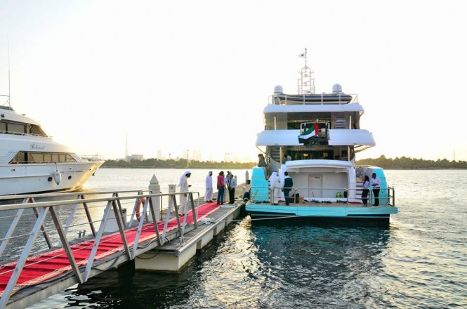 Luxury yacht Majesty 135 - aft view