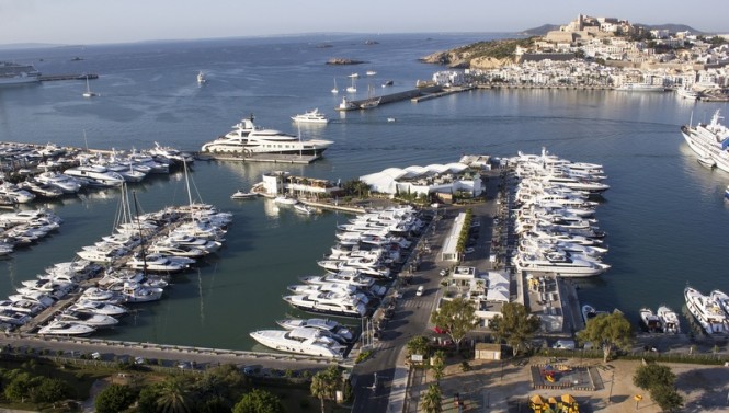 Marina Ibiza from above Marina Ibiza from above